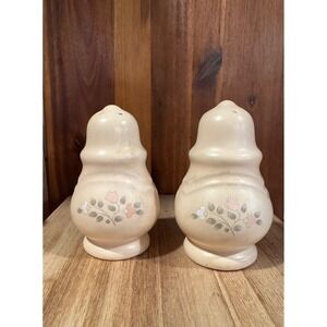 Pfaltzgraff Salt and Pepper Shakers Vintage Ceramic Floral Design